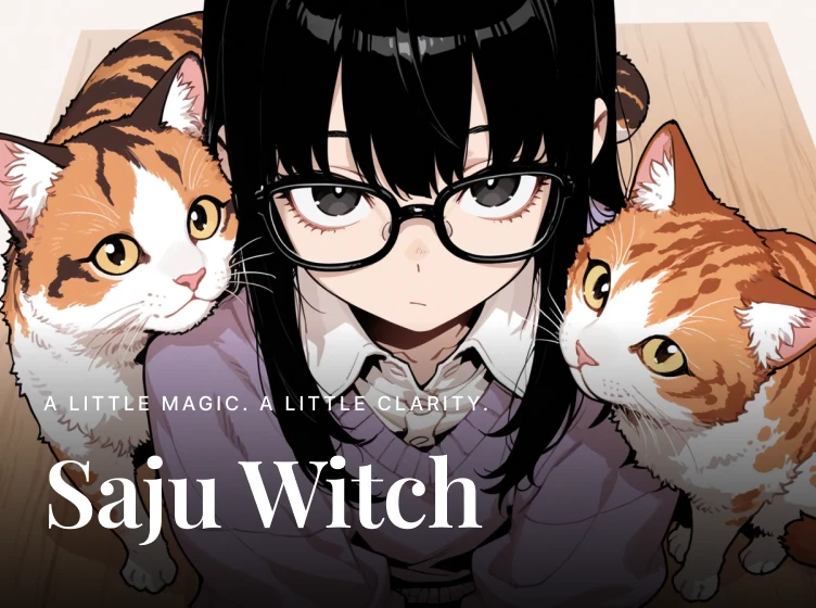 Saju Witch and her fortune-telling cats